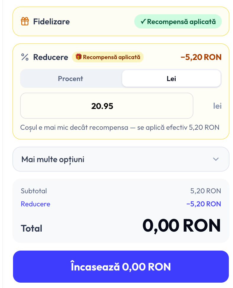 How it works at checkout